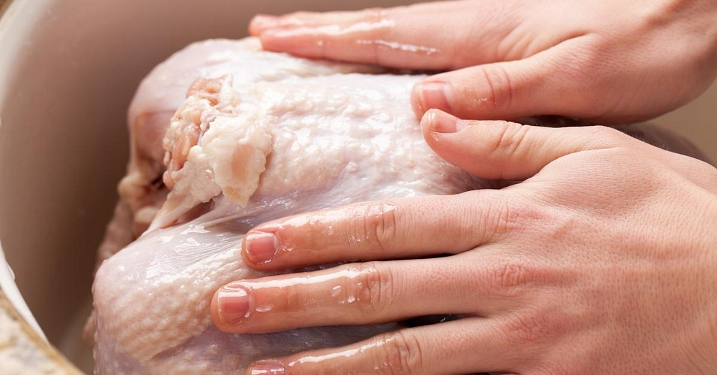 rubbing turkey