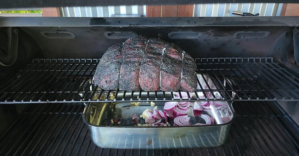 Place the sirloin tip roast on the grill