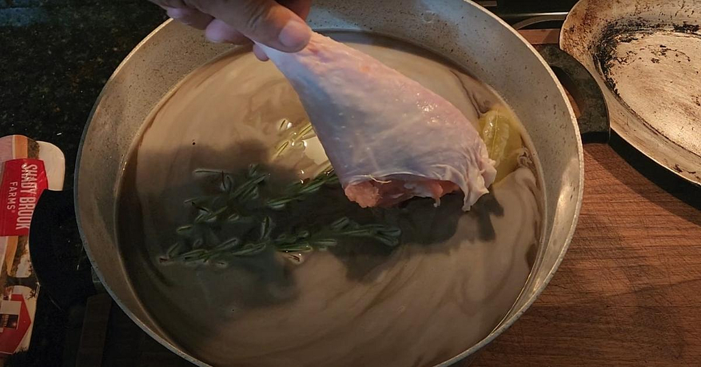 Place the Turkey Legs in the Brine