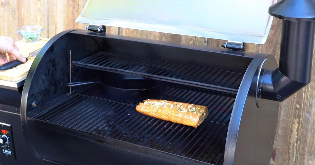Place the salmon on the grill