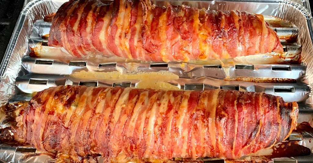 bacon wrapped pork loin