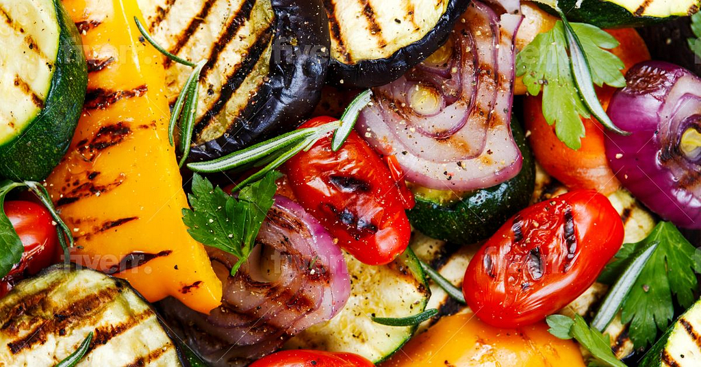 Grilled Peppers and Onions