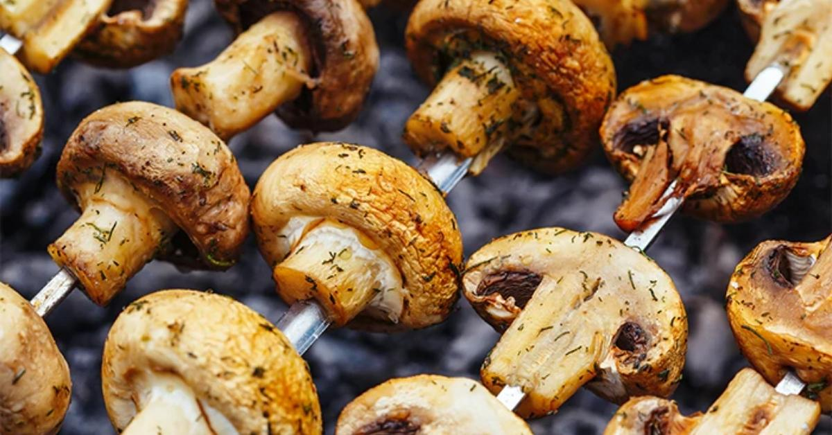 GRILLED MUSHROOM SKEWERS