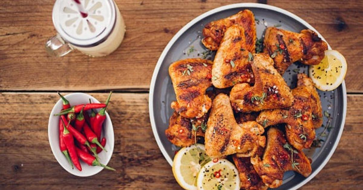 Lemon Pepper Grilled Chicken Wings