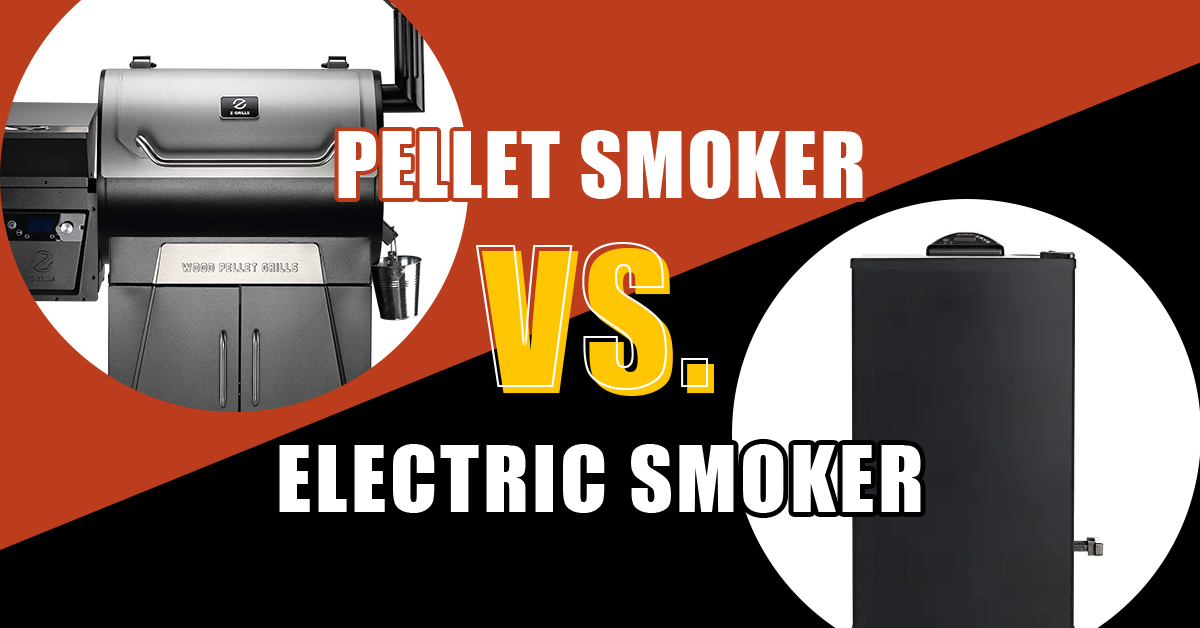 Electric pellet outlet smoker