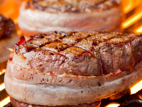 bacon wrapped steak
