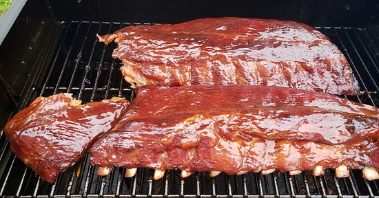 smoking ribs