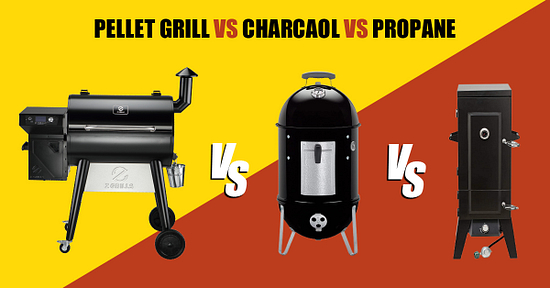 pellet grill vs charcoal vs propane