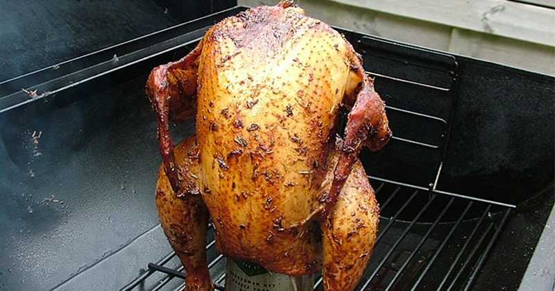 SMOKED BEER CAN CHICKEN