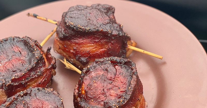 Bacon Wrapped Venison Onion Bombs