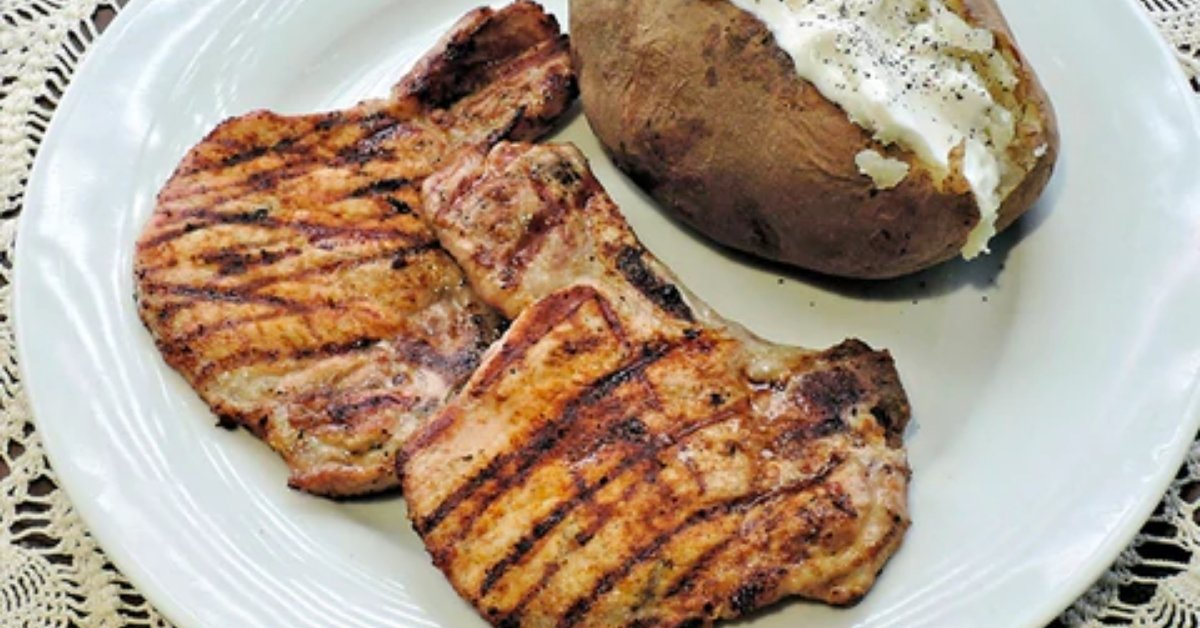 Grilled Bone-in Pork Chops