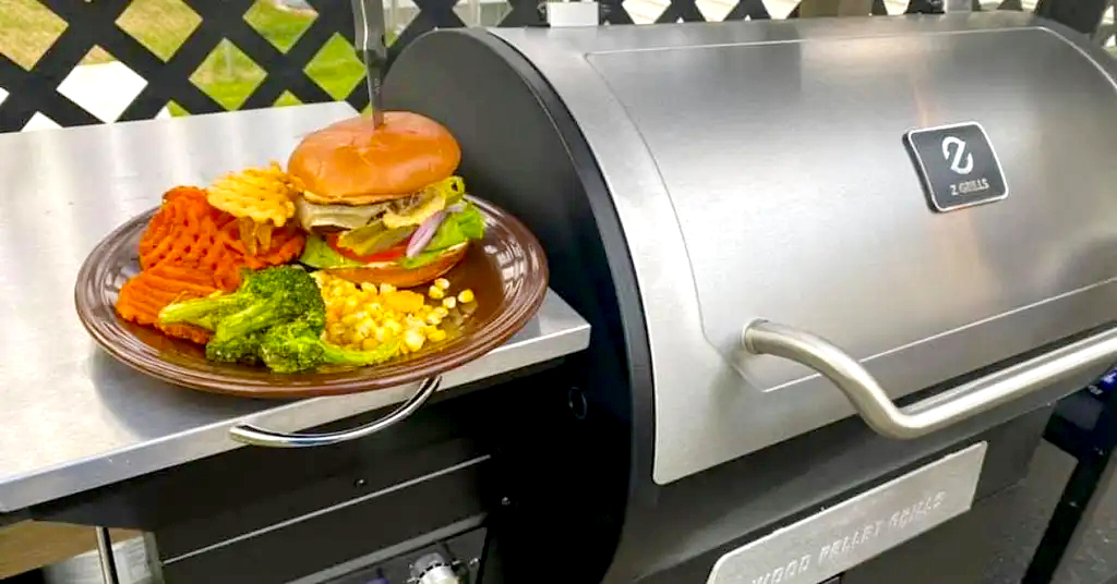 Burger pellet grill best sale