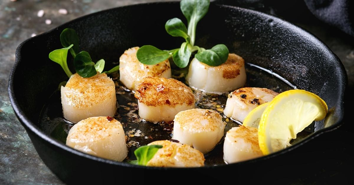 Lemon Butter Grilled Scallops