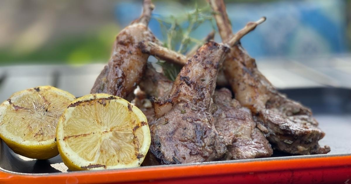 grilled rack of lamb