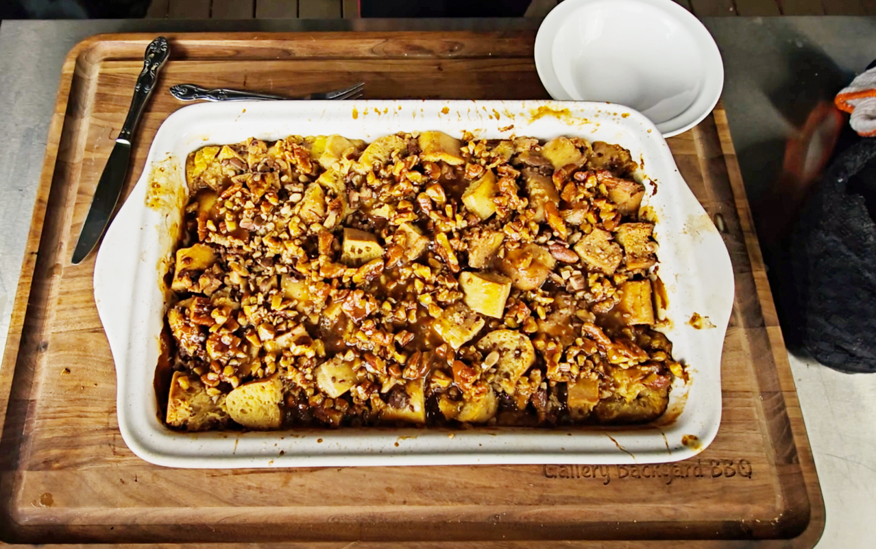 Old fashioned bread pudding