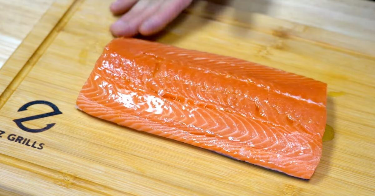 Rub the salmon